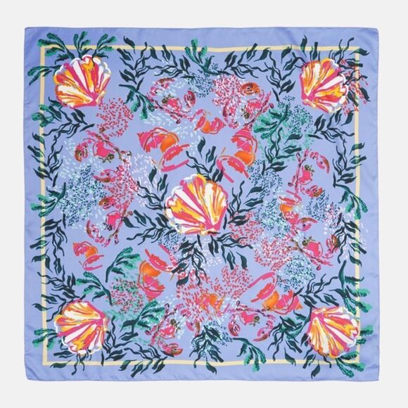 ZARA SATIN EFFECT PRINTED HANDKERCHIEF - Picture 2 of 4